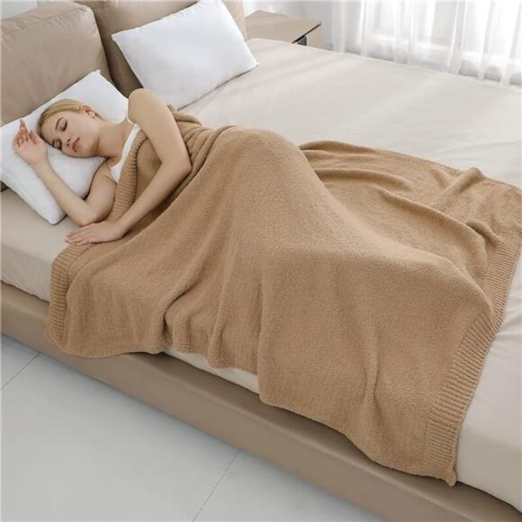 Super Soft Fluffy Throw Blanket Lightweight Cozy Warm Throw Blankets - Picture 5 of 7